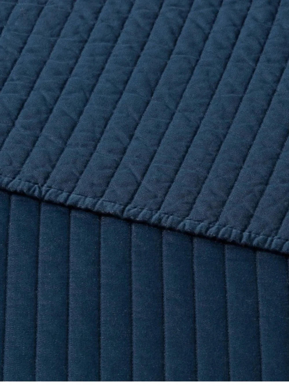 THRESHOLD NWT Washed Cotton Sateen Quilt -Dark Navy -full/queen